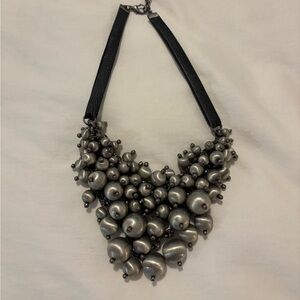 Elegant Silver Statement Necklace